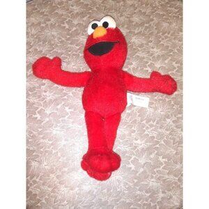 Elmo Sesame Street Plush Fisher Price 2007 Mattel Red white shiny CUTE